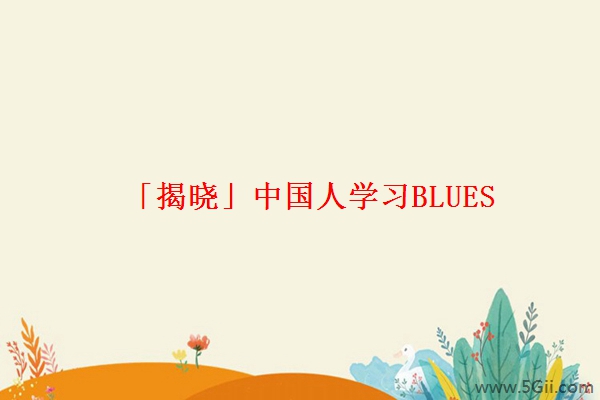 「揭晓」中国人学习BLUES