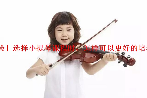 「经验」选择小提琴课程时，怎样可以更好的培养孩子