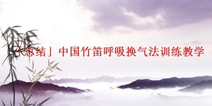 「总结」中国竹笛呼吸换气法训练教学
