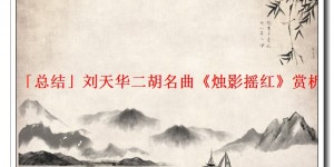 「总结」刘天华二胡名曲《烛影摇红》赏析