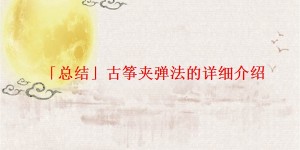 「总结」古筝夹弹法的详细介绍