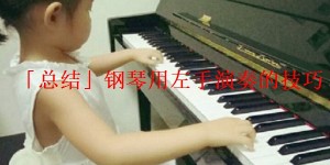 「总结」钢琴用左手演奏的技巧