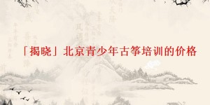 「揭晓」北京青少年古筝培训的价格