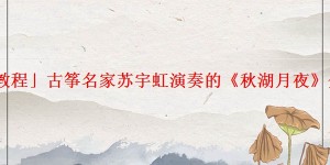 「教程」古筝名家苏宇虹演奏的《秋湖月夜》介绍