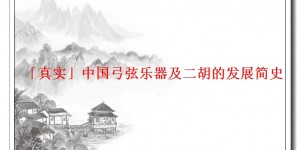「真实」中国弓弦乐器及二胡的发展简史