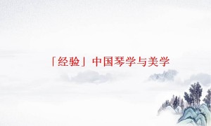 「经验」中国琴学与美学